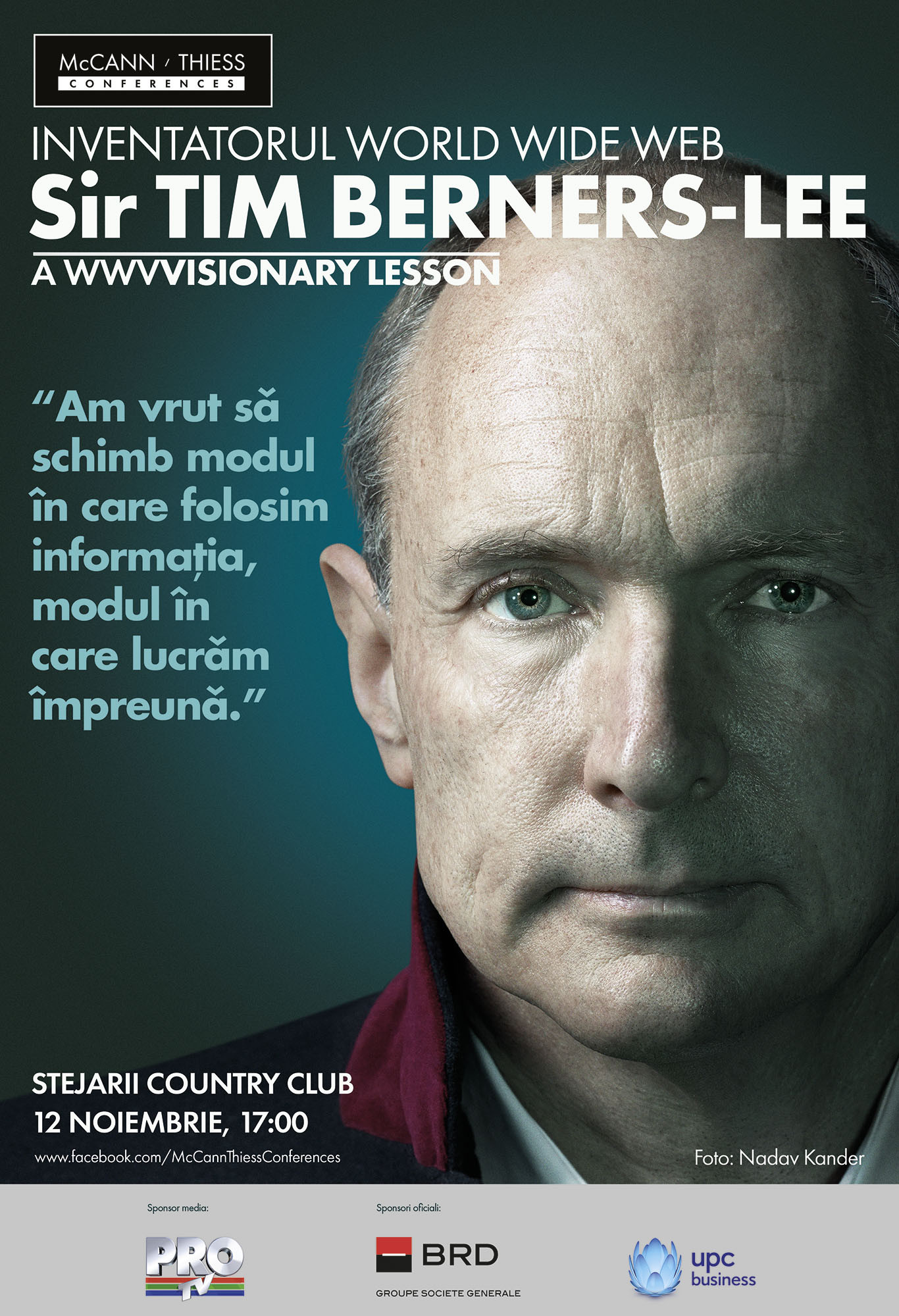 Afis Conferinta Tim Berners-Lee