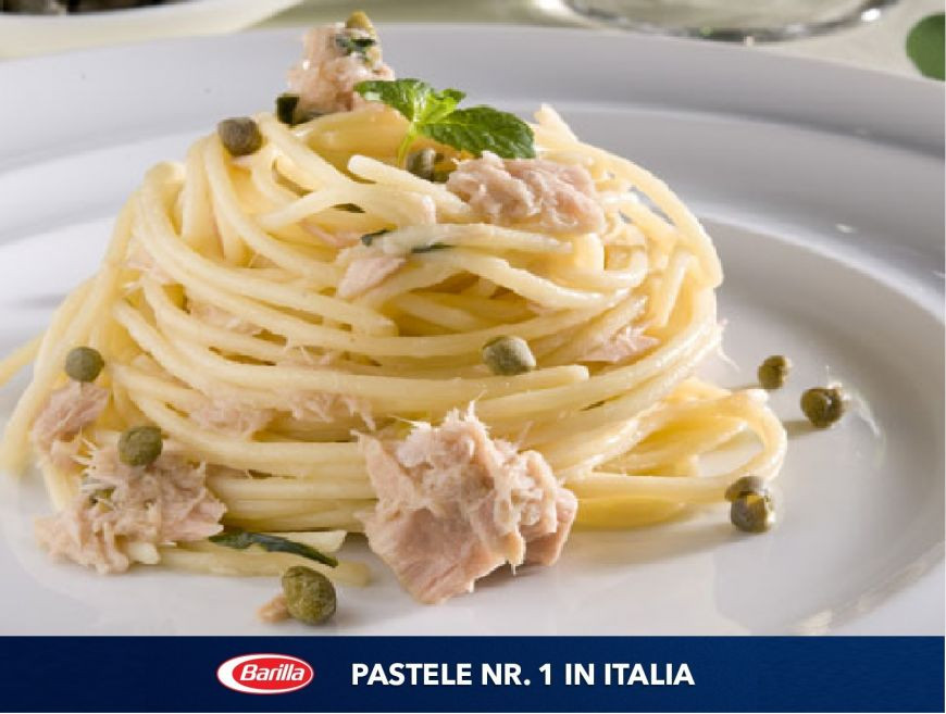 Barilla Spaghetti cu Ton, Capere si Menta
