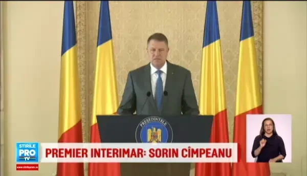 Iohannis l-a numit pe Sorin Cimpeanu in functia de premier interimar