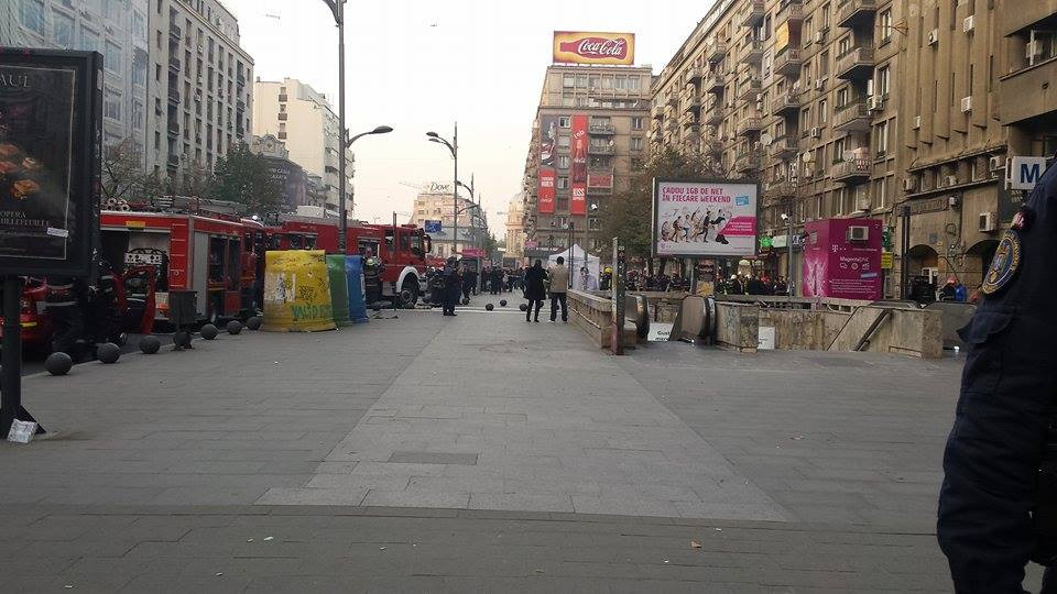 incendiu bloc Romana