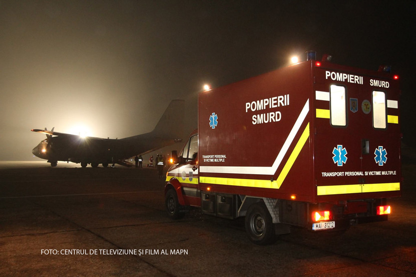 STAREA RANITILOR. 10 pacienti, transportati in spitale din Anglia, Finlanda si Norvegia cu un avion NATO C-17