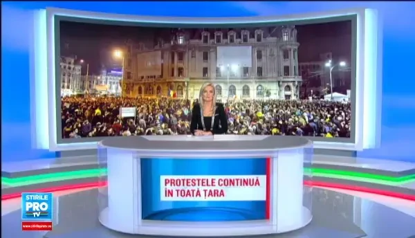 Peste 20.000 de oameni au protestat in strada, in toata tara. Gestul impresionant facut de manifestantii din Sibiu
