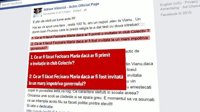 Profesorii de religie, chemati sa dea explicatii la Inspectorat. "Ce facea Fecioara Maria daca era invitata in Colectiv?"