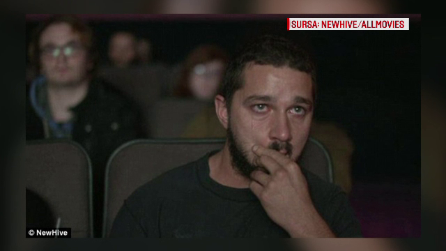 A ras, a plans sau a dormit: reactiile actorului Shia LaBeouf la vizionarea propriilor filme