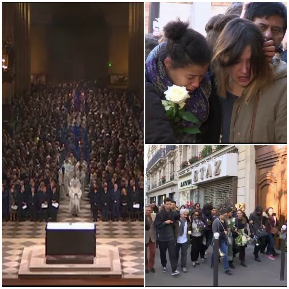 "Nu ne este frica si nu ne vom schimba!" Parizienii care isi plang mortii arata ca raman uniti dupa lovitura teribila primita
