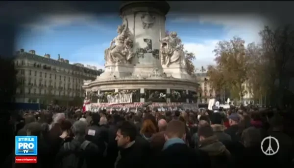 Minutul de tacere al Europei. Victimele atacurilor din Paris, comemorate in toate tarile Uniunii