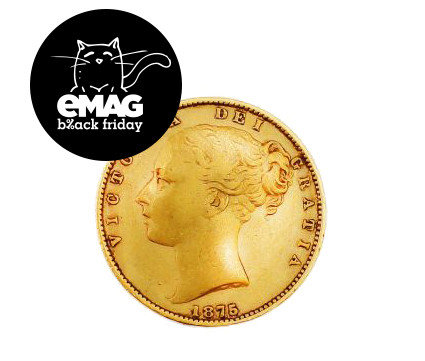 Black Friday eMAG moneda de aur