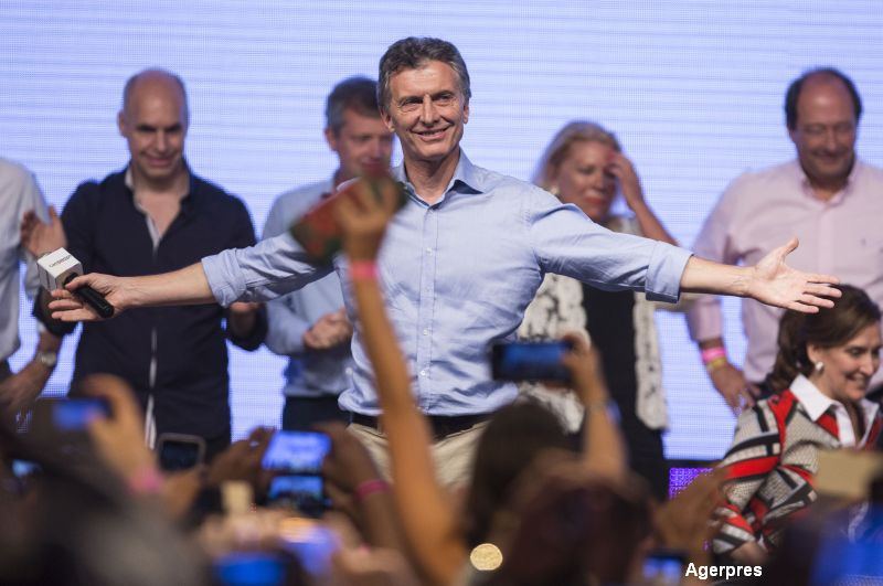 Mauricio Macri, candidatul sustinut de presedinta Cristina Kirchner, victorios la alegerile din Argentina