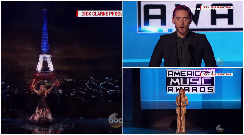 One Direction, artistii anului la premiile AMA. Jared Leto si Celine Dion, tribut emotionant in memoria victimelor din Paris