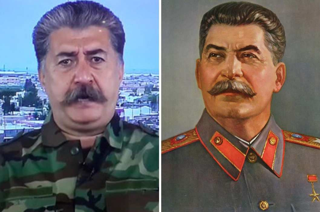 Liderul militar kurd care seamana izbitor cu Stalin: "Cu un astfel de comandant armata kurda ar putea ajunge pana la Berlin"