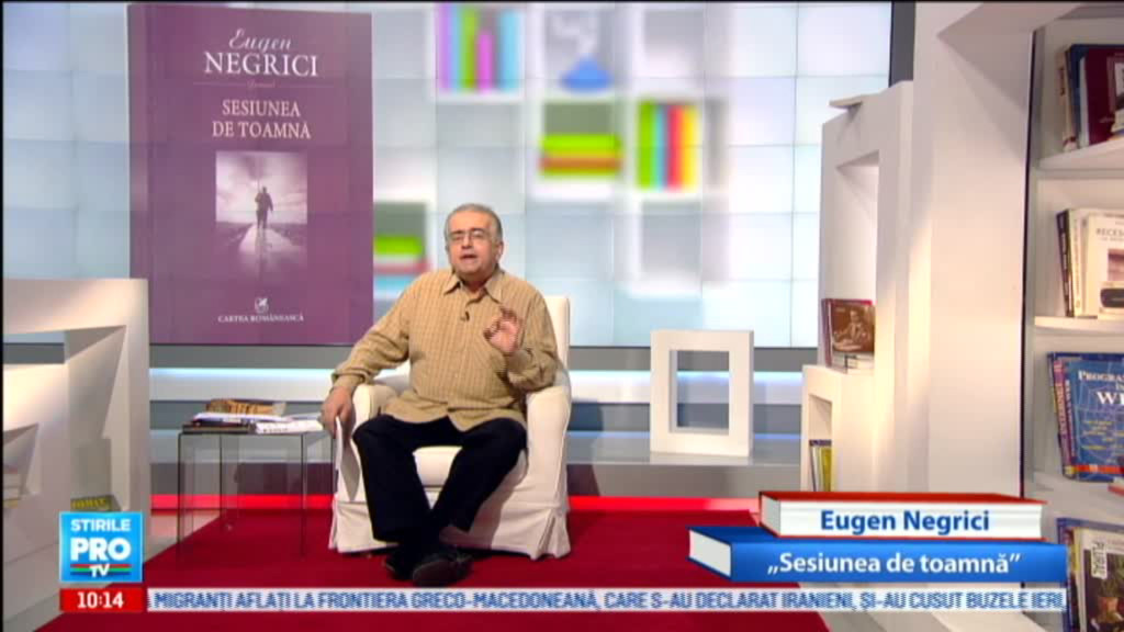 Omul care aduce cartea: Eugen Negrici, "Sesiunea de toamna"