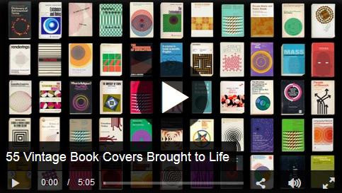 VIDEO Animatie cu efect hipnotic - 55 de coperti de carti din anii 1970