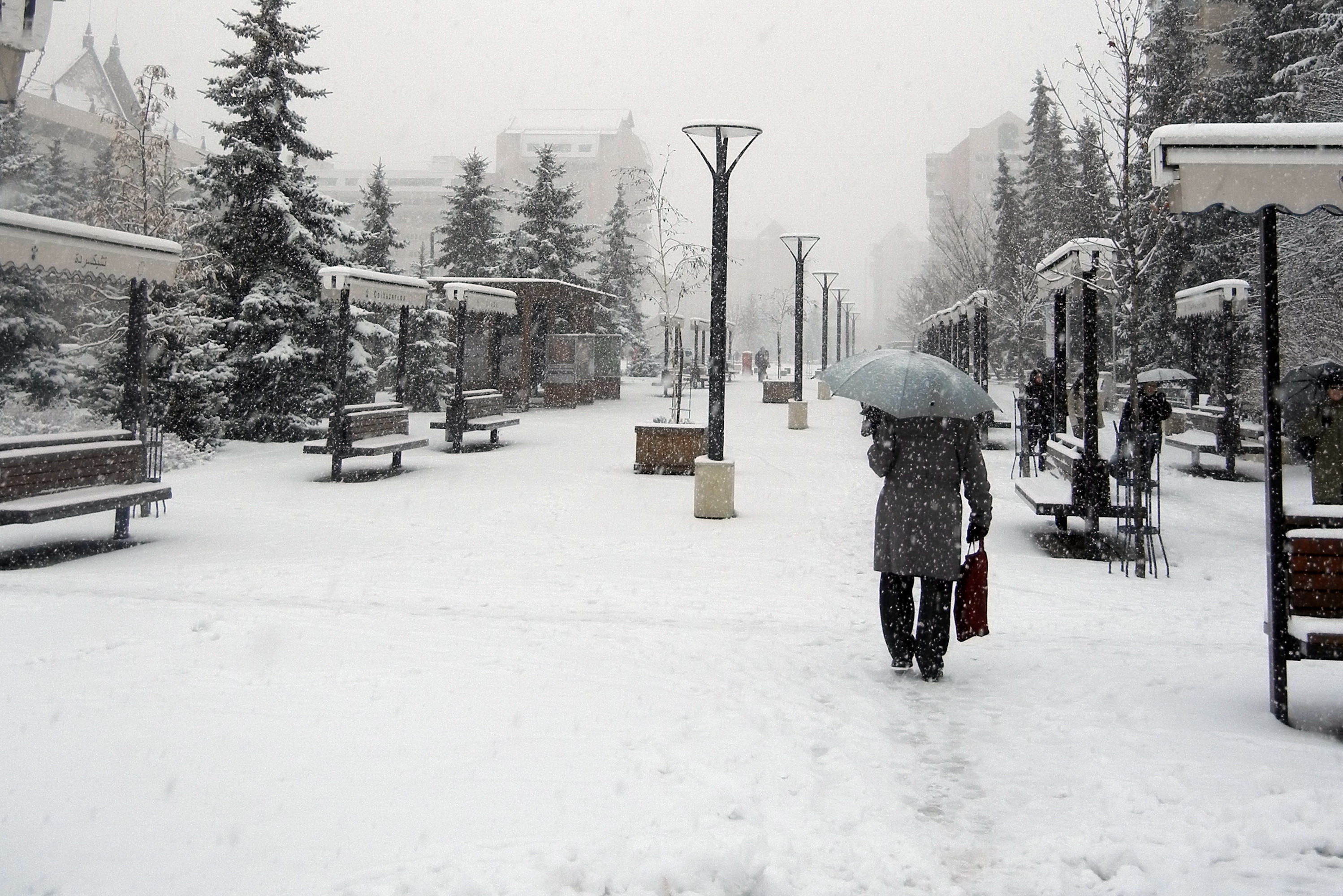 ANM: Informare meteo de ninsori, precipitatii mixte si polei, in intreaga tara, pana marti la ora 12:00