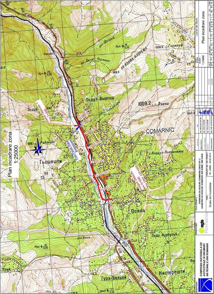 harta ocolitoare Comarnic in limba rusa
