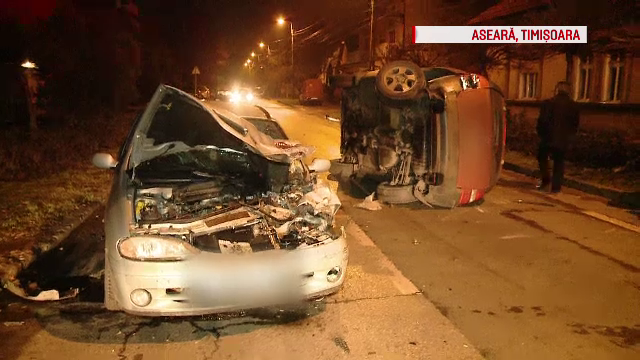 Accident grav provocat de un taximetrist, in Timisoara. Trei persoane au ajuns la spital, intre care si un bebelus de 3 luni