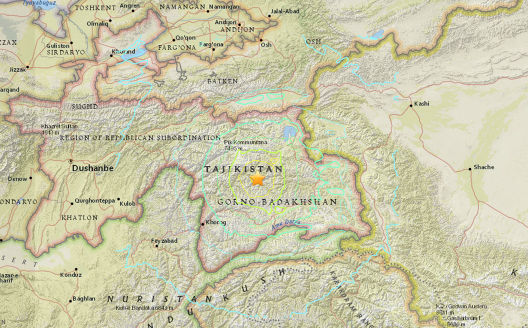 Cutremur de 7,2 grade in Tadjikistan. Seismul s-a simtit pana in capitala Indiei