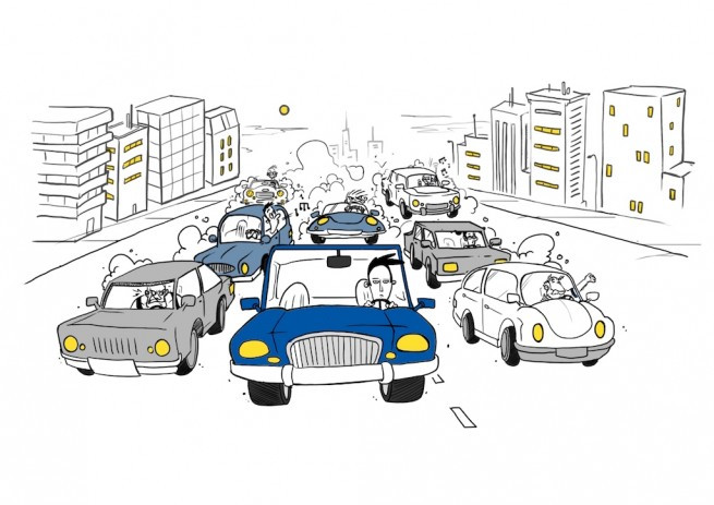 Efectul de unda in trafic, analizat de cercetatori: "Un simplu gest poate initia un lant de evenimente"