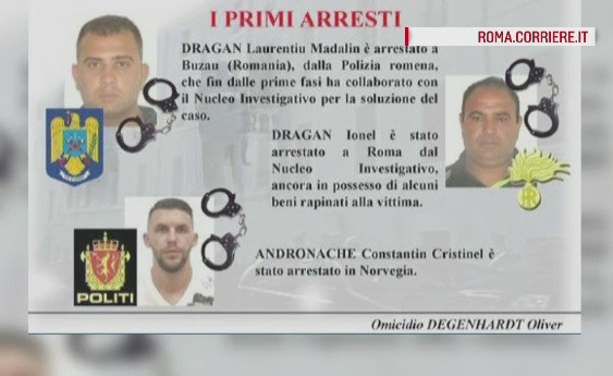 Cei 3 romani care au ucis un neamt la Roma au fost prinsi. Suspectii si victima se stiau de pe un site de intalniri intime