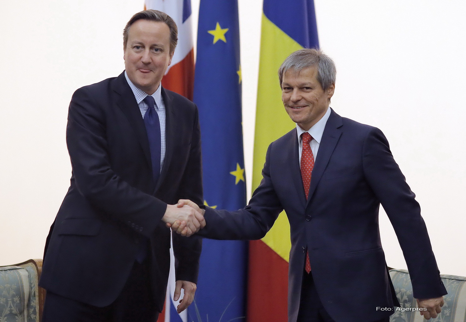 David Cameron si Dacian Ciolos - Agerpres