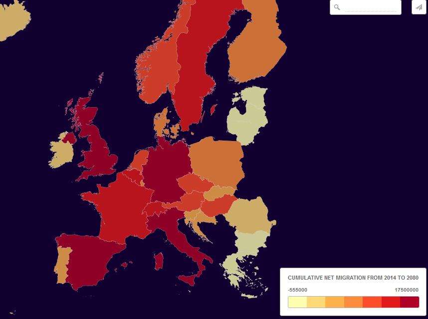 Schimbarile majore pe care le va suferi populatia UE din cauza migratiei. Cum va arata Uniunea pana in 2080