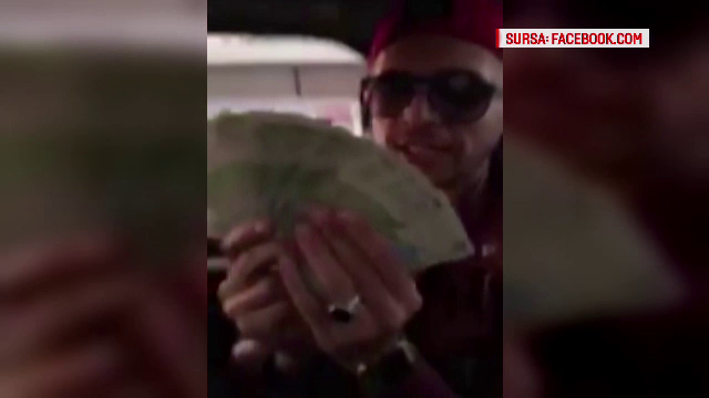 Tanarul din Ploiesti care a aruncat cu bani in trecatori e in vizorul politiei. Cum s-a filmat: "Bai, la care va e foame?"