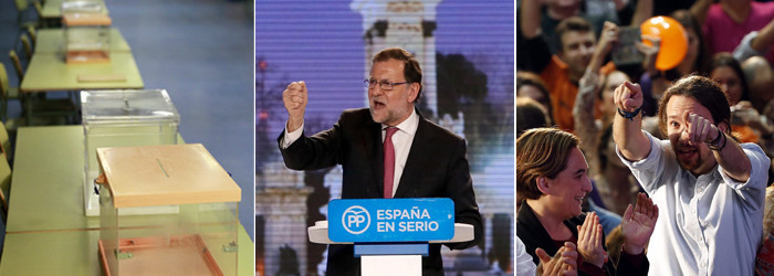 Alegeri parlamentare in Spania: cine a obtinut cele mai multe voturi, potrivit exit-poll-urilor. Extremistii Podemos, pe 3