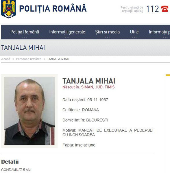 Mihai Tanjala, fostul deputat condamnat pentru coruptie, va fi extradat in Romania. Ceruse azil politic in Insulele Cayman