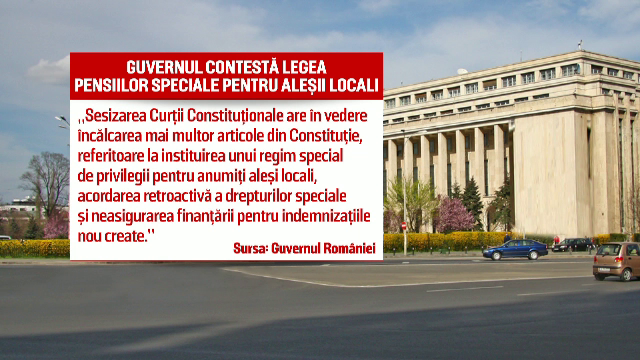 Efectele grave pe care le-ar avea marirea pe banda rulanta a privilegiilor. Guvernul contesta la CCR legea pensiilor speciale