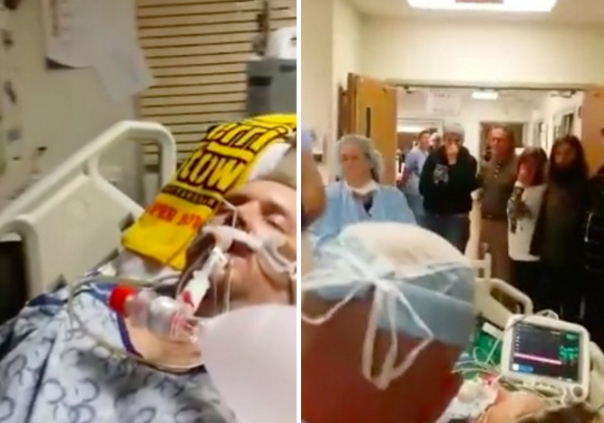 Ultimele secunde ale veteranului care si-a sacrificat viata pentru un ultim gest eroic. Familia a filmat intreg momentul