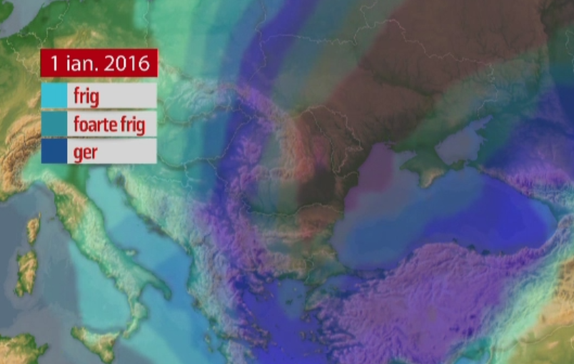Gerul isi intra in drepturi inainte de Revelion. In cateva zile, temperaturile vor scadea pana la -20 de grade