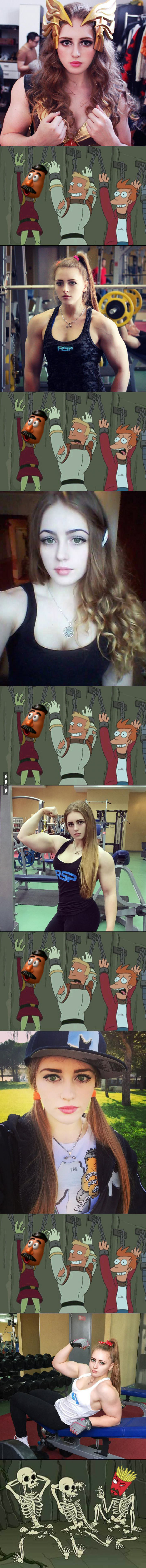 Chip de Barbie si fizic de Hercule. O rusoaica are o pasiune extrema pentru bodybuilding | FOTO