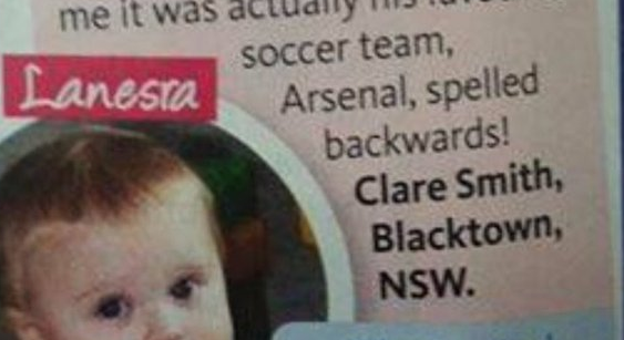 Ce nume i-a pus fetitei sale un fan al lui Arsenal. Sotia nu a aflat adevarul decat dupa 2 ani