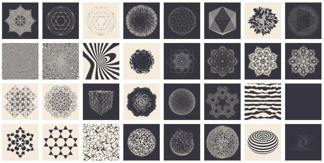 ANIMATIE. Frumusetea geometriei abstracte