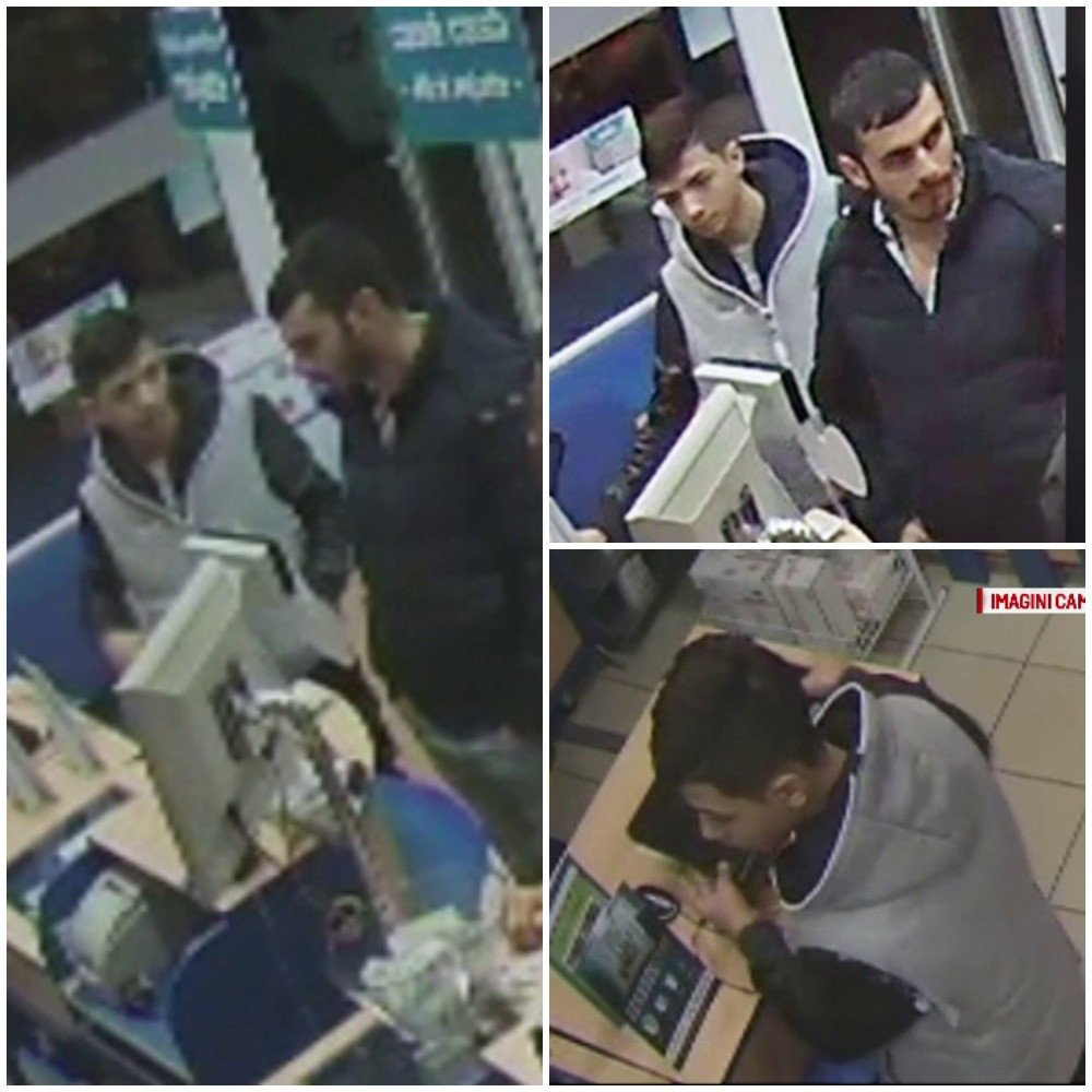 Furt FILMAT intr-o farmacie din Pitesti. Metoda prin care "opereaza" doi indivizi, in timp ce angajata se ocupa de un client