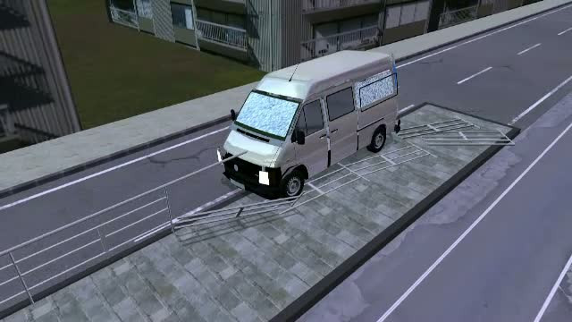 Filmul accidentului din Braila. Un tanar a murit pe loc dupa ce microbuzul in care se afla a fost strapuns de o teava