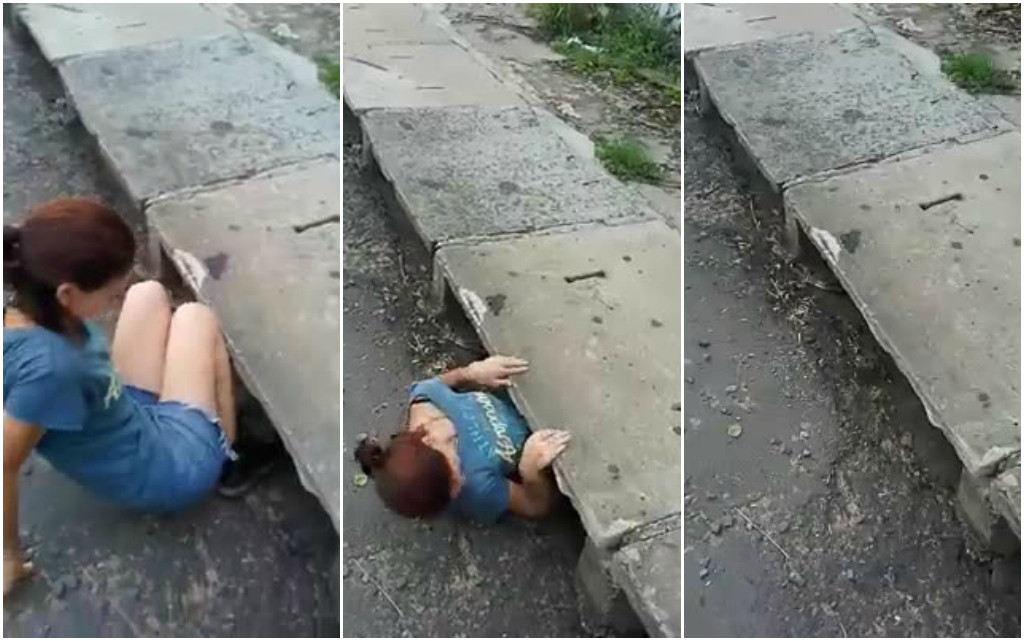 O tanara coboara in canal si dispare cu totul. Cand se intoarce, internetul e cucerit de ceea ce a gasit