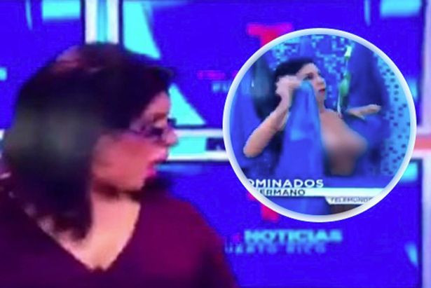 Gafa unei concurente de la Big Brother, in timp ce se afla in direct, la TV. Imaginile cu ea au facut inconjurul tabloidelor