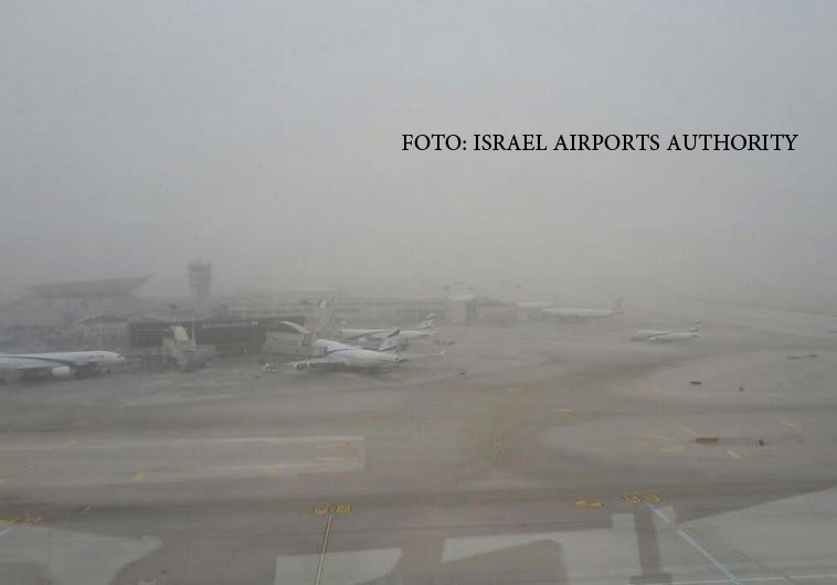furtuna de nisip aeroportul ben Gurion
