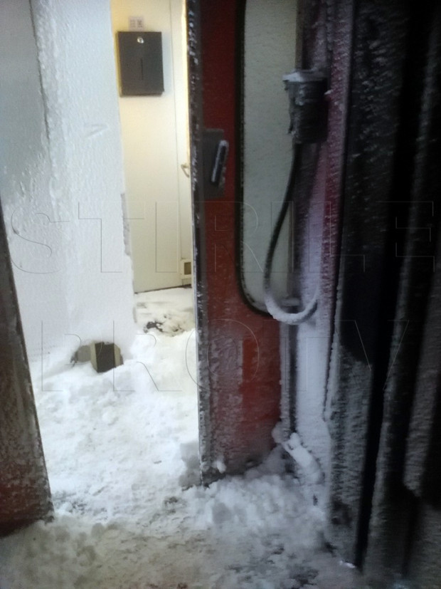 tren inghetat Arad-Constanta