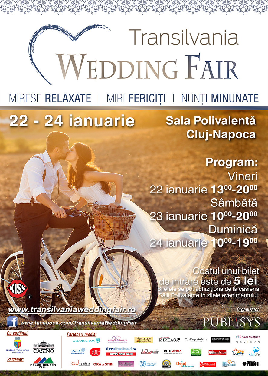 Transilvania Wedding Fair, in weekend la Sala Polivalenta din Cluj-Napoca