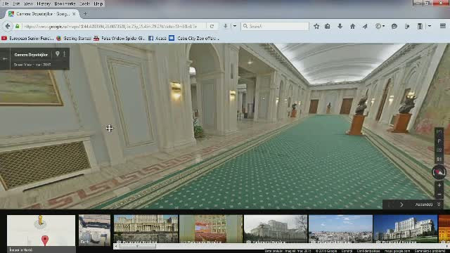 Casa Poporului poate fi vizitata de acum printr-un tur virtual. Pretul unei plimbari printre parlamentari