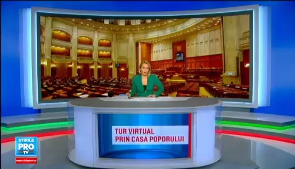 Casa Poporului poate fi vizitata de acum printr-un tur virtual. Pretul unei plimbari printre parlamentari