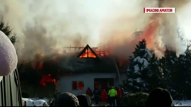 Pompier ranit in timpul unei interventii, la Stefanesti. ISU avertizeaza oamenii sa-si curete cosurile de fum
