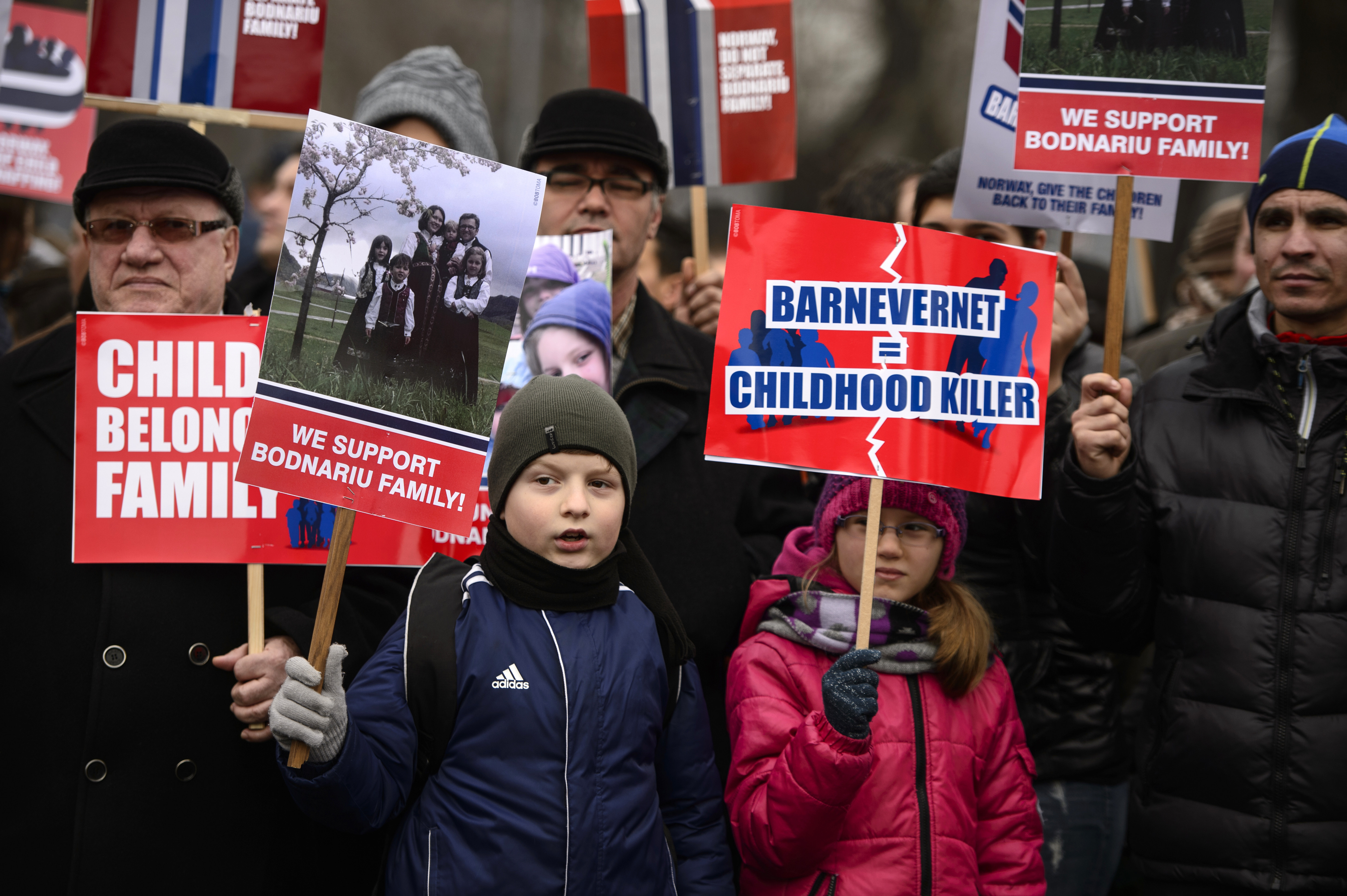 Protest pentru familia Bodnariu la Targu Mures