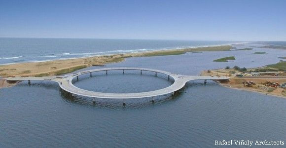 Un pod in forma de cerc uimeste o intreaga lume. Motivul pentru care arhitectii au ales sa-i dea aceasta forma