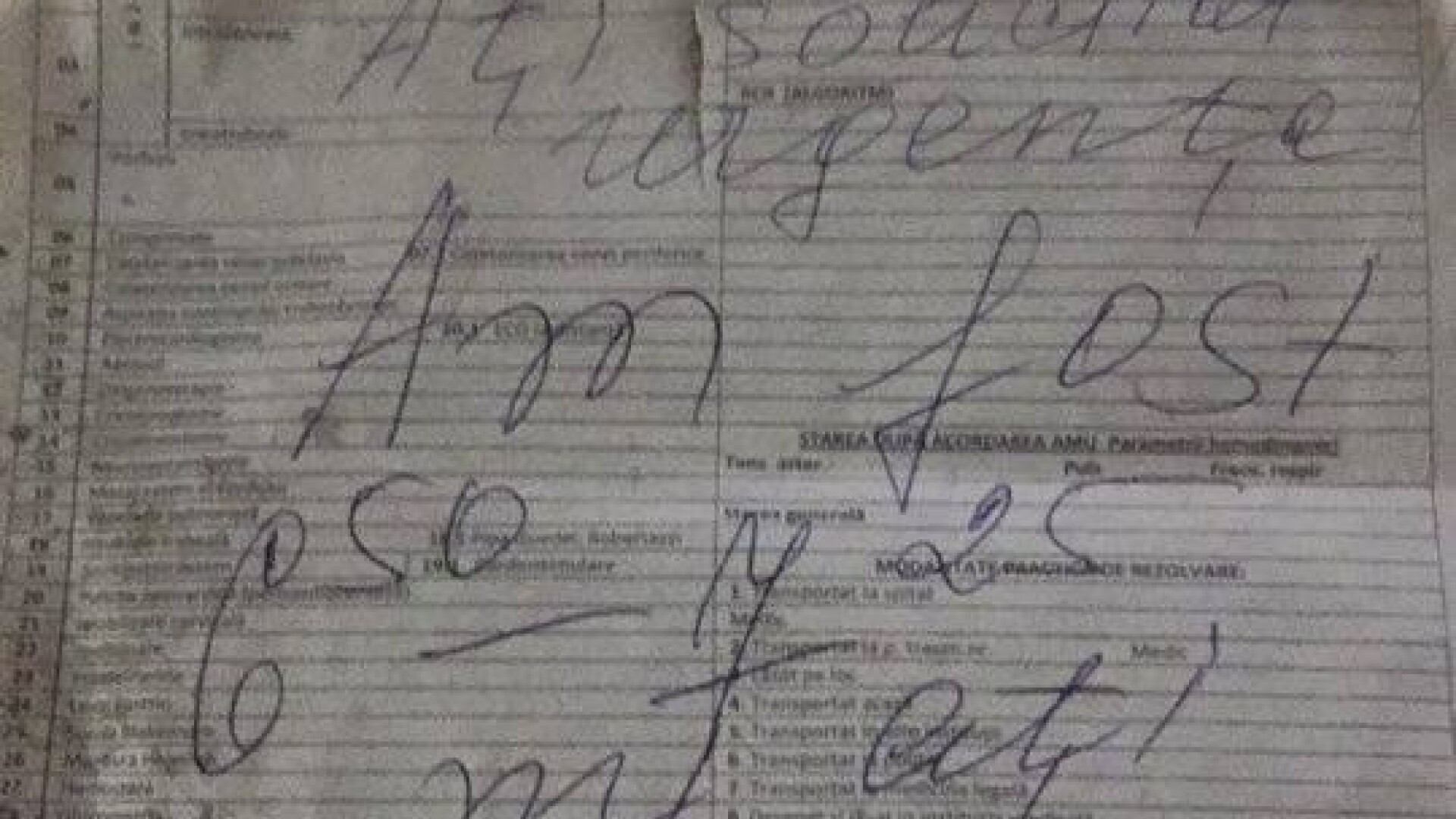 Sotia unui fost deputat, aflat dupa gratii, a murit intoxicata in casa. Biletelul lasat in usa de echipajul de pe ambulanta