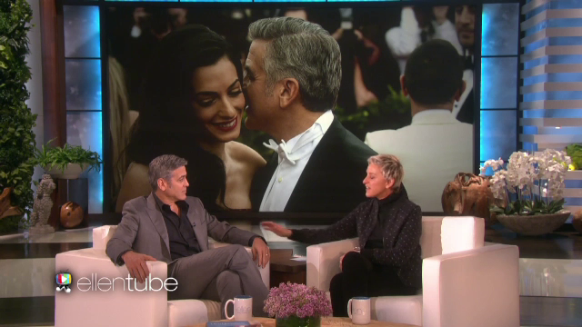 George Clooney a dezvaluit in emisiunea lui Ellen DeGeneres cum a cerut-o in casatorie pe sotia sa. "A durat 25 de minute"