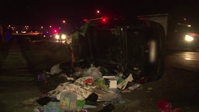 S-a izbit violent de un pod dupa ce a pierdut controlul masinii. Inauntru se aflau sotia si cei 4 copii