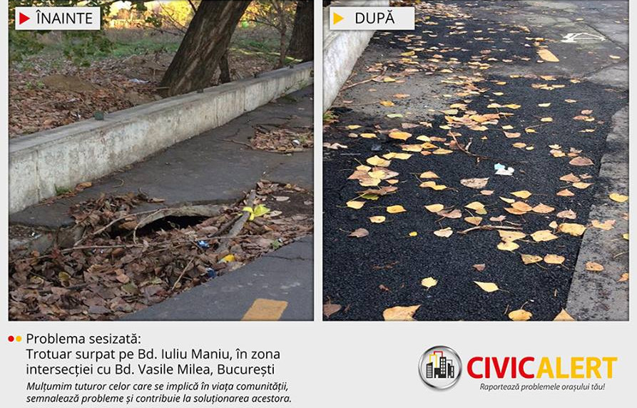 iLikeIT. Civic Alert, aplicatia in care iti faci selfie cu groapa din carosabil si i-l trimiti primarului tau