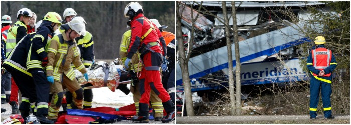 O romanca a fost ranita in tragedia feroviara din Germania. Marturia unui pasager despre momentul impactului nimicitor